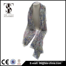 Beleza fashion coloerful novo Rústico Flower Tassel Scarf